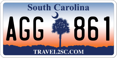 SC license plate AGG861
