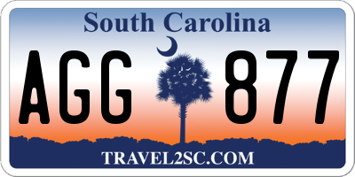 SC license plate AGG877