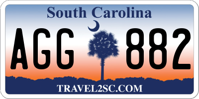 SC license plate AGG882
