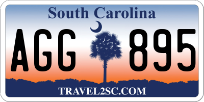 SC license plate AGG895