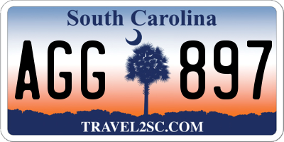 SC license plate AGG897