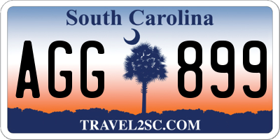 SC license plate AGG899