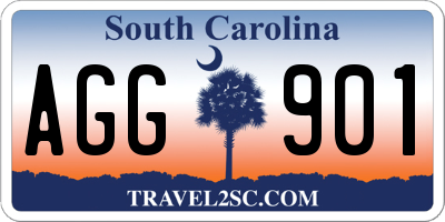 SC license plate AGG901