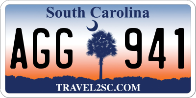 SC license plate AGG941