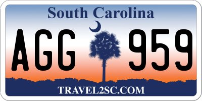 SC license plate AGG959