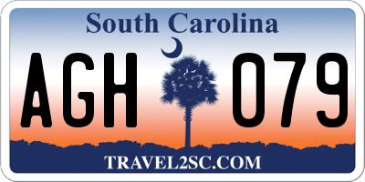 SC license plate AGH079