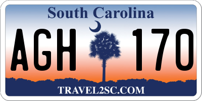 SC license plate AGH170