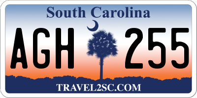 SC license plate AGH255
