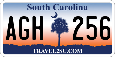 SC license plate AGH256