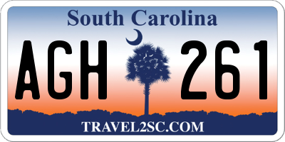 SC license plate AGH261