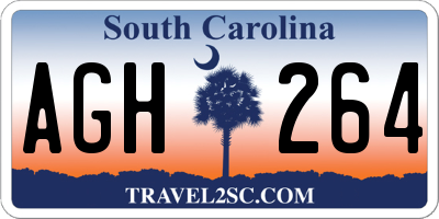 SC license plate AGH264