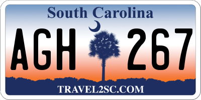 SC license plate AGH267