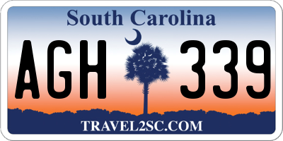 SC license plate AGH339