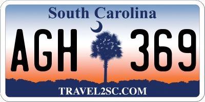 SC license plate AGH369