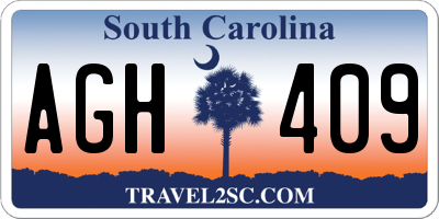 SC license plate AGH409