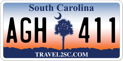 SC license plate AGH411