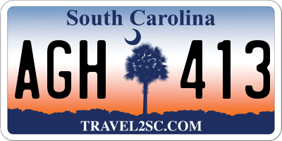 SC license plate AGH413