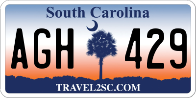SC license plate AGH429