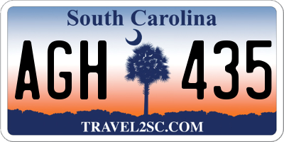 SC license plate AGH435