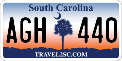 SC license plate AGH440