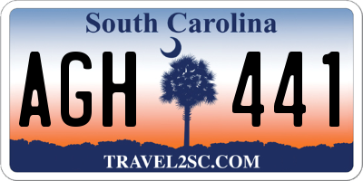 SC license plate AGH441