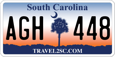 SC license plate AGH448