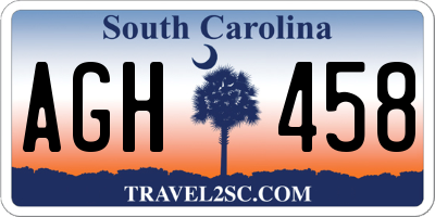 SC license plate AGH458