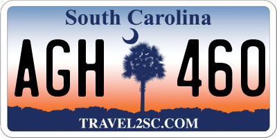 SC license plate AGH460