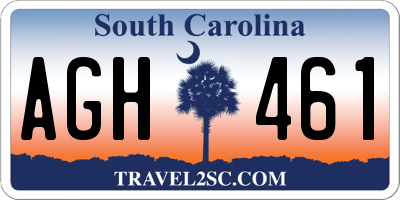SC license plate AGH461