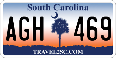 SC license plate AGH469