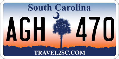 SC license plate AGH470