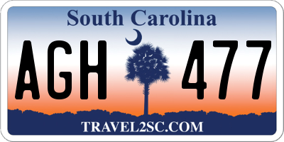 SC license plate AGH477