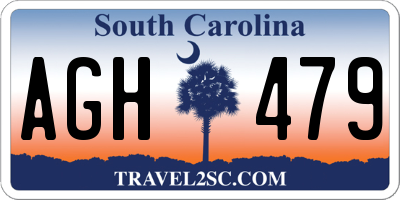 SC license plate AGH479