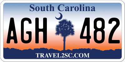 SC license plate AGH482