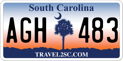 SC license plate AGH483