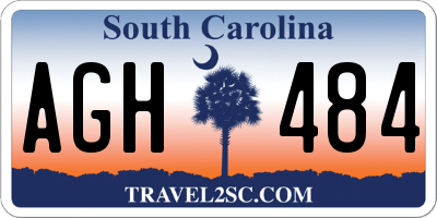SC license plate AGH484