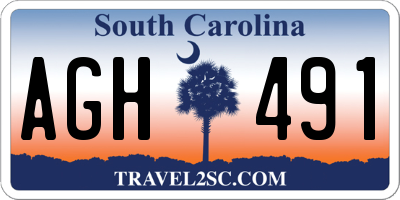 SC license plate AGH491