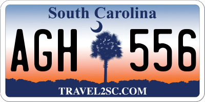 SC license plate AGH556