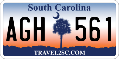 SC license plate AGH561