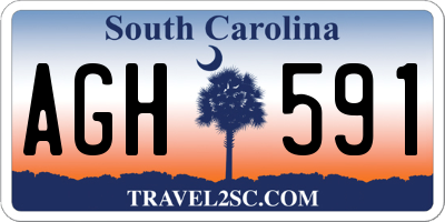 SC license plate AGH591