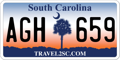 SC license plate AGH659
