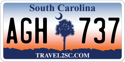 SC license plate AGH737