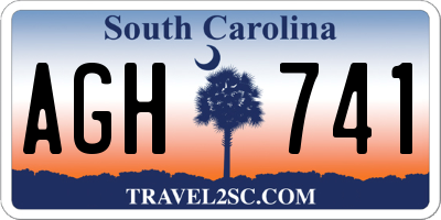 SC license plate AGH741