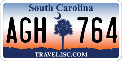 SC license plate AGH764