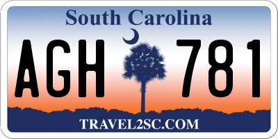 SC license plate AGH781