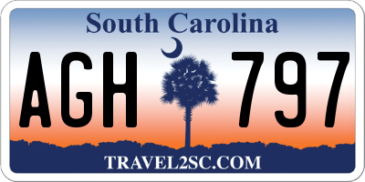 SC license plate AGH797