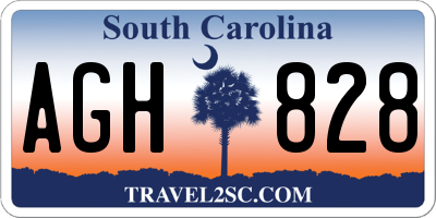 SC license plate AGH828