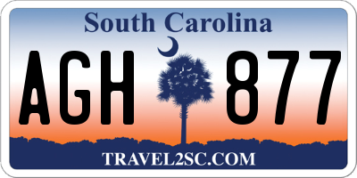 SC license plate AGH877