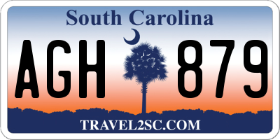 SC license plate AGH879