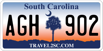SC license plate AGH902